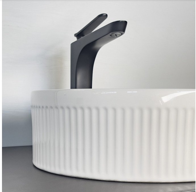 Раковина Comforty CF178760 накладная круглая 35.5, санфарфор купить,NaN