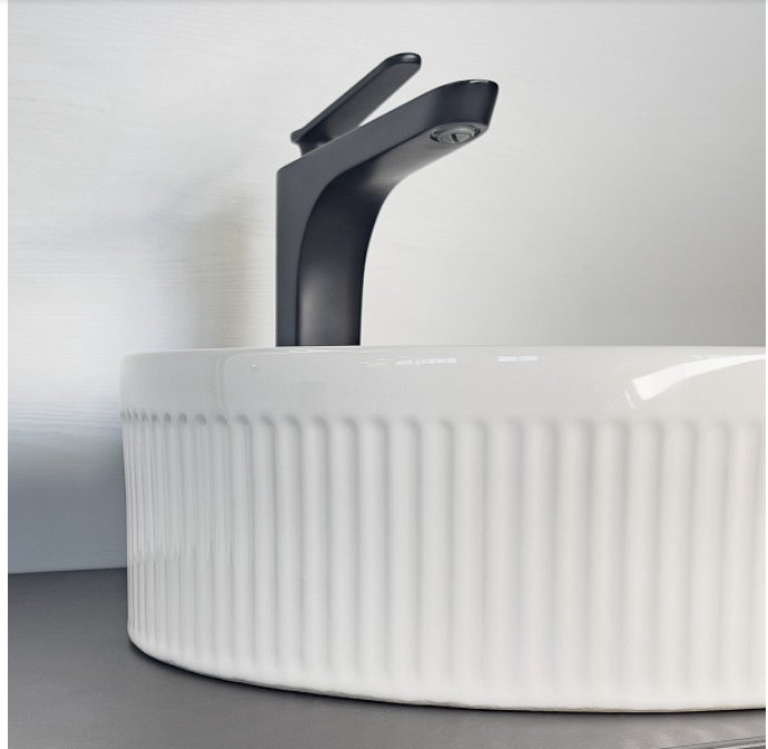 Раковина Comforty CF178760 накладная круглая 35.5, санфарфор купить,NaN