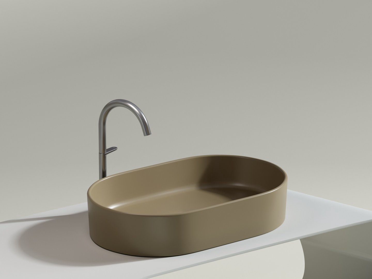 Раковина Ceramicanova CN6048MC накладная овальная 38.5, санфарфор купить,NaN