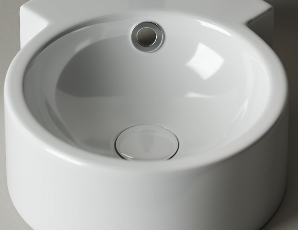 Раковина Ceramicanova CN5019 подвесная круглая 41, санфарфор купить,NaN
