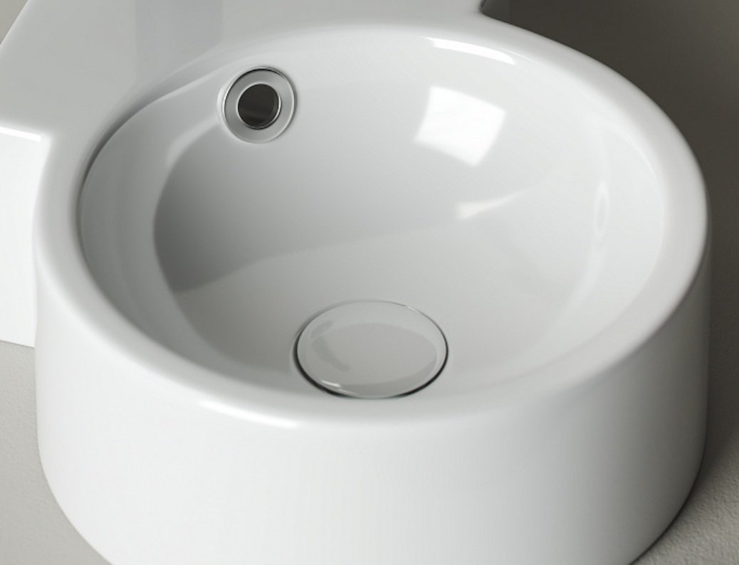 Раковина Ceramicanova CN5019 подвесная круглая 41, санфарфор купить,NaN