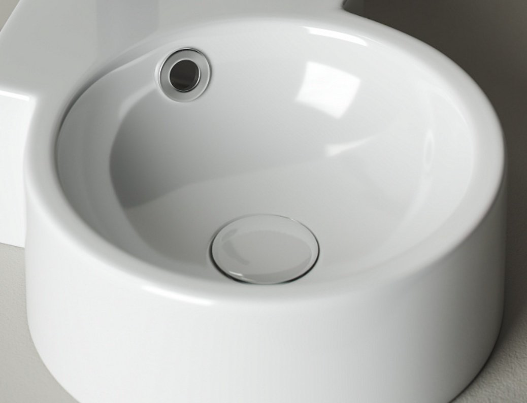 Раковина Ceramicanova CN5019 подвесная круглая 41, санфарфор купить,NaN