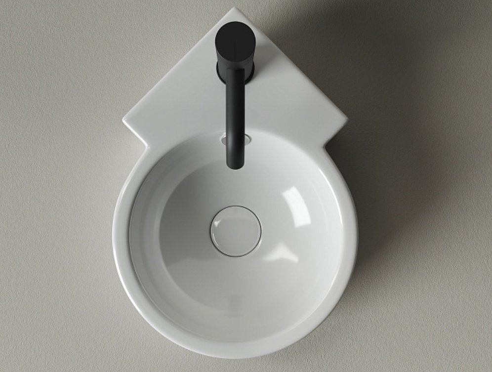 Раковина Ceramicanova CN5019 подвесная круглая 41, санфарфор купить,NaN