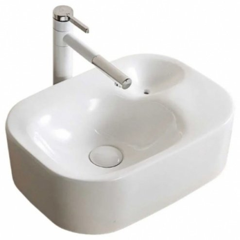 Раковина GID-ceramic N9266 накладная прямоугольная 47, керамика