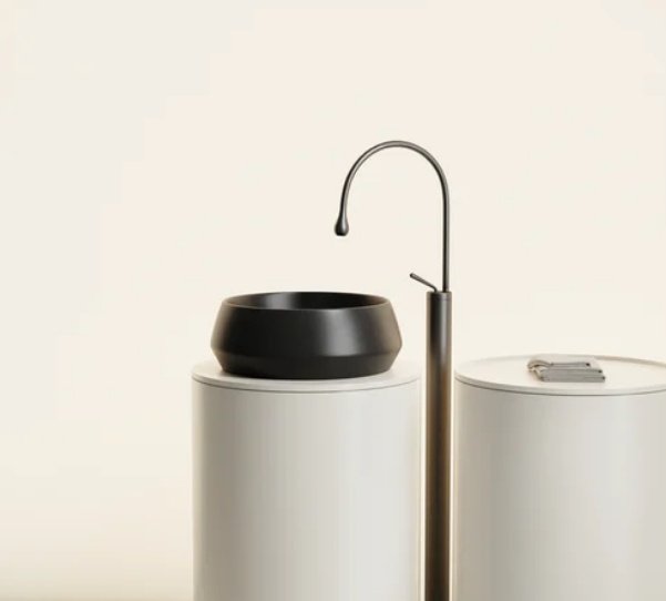Раковина Ceramicanova CN12004MB накладная круглая 40, санфарфор