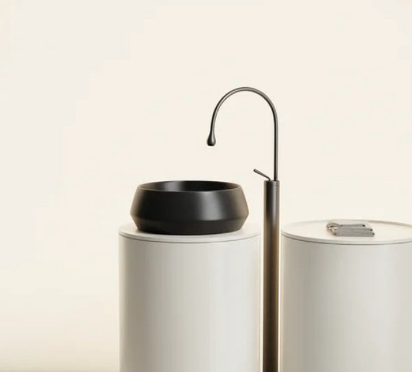 Раковина Ceramicanova CN12004MB накладная круглая 40, санфарфор купить,118500