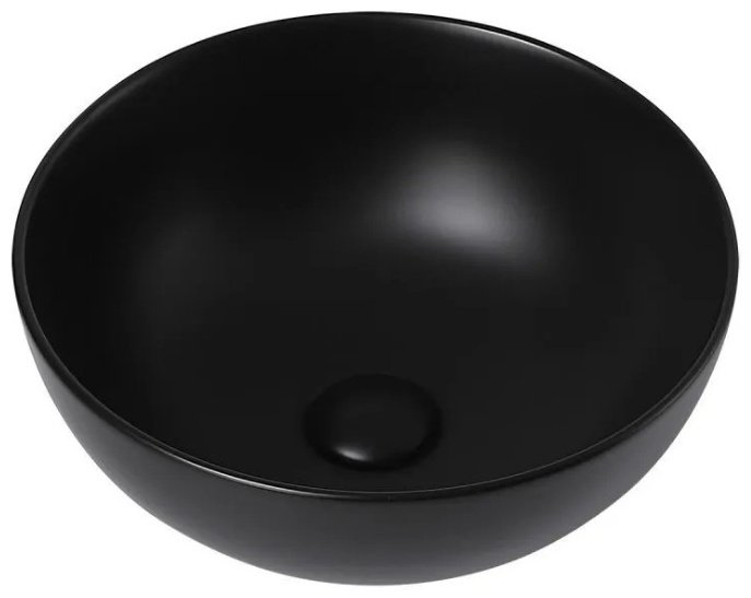 Раковина Abber Bequem AC2105MB накладная круглая 36 см, фаянс