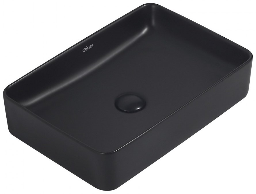 Раковина накладная 51 см Abber Rechteck AC2207MB