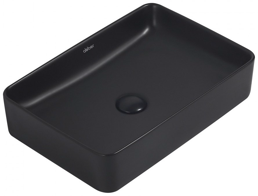 Раковина накладная 51 см Abber Rechteck AC2207MB