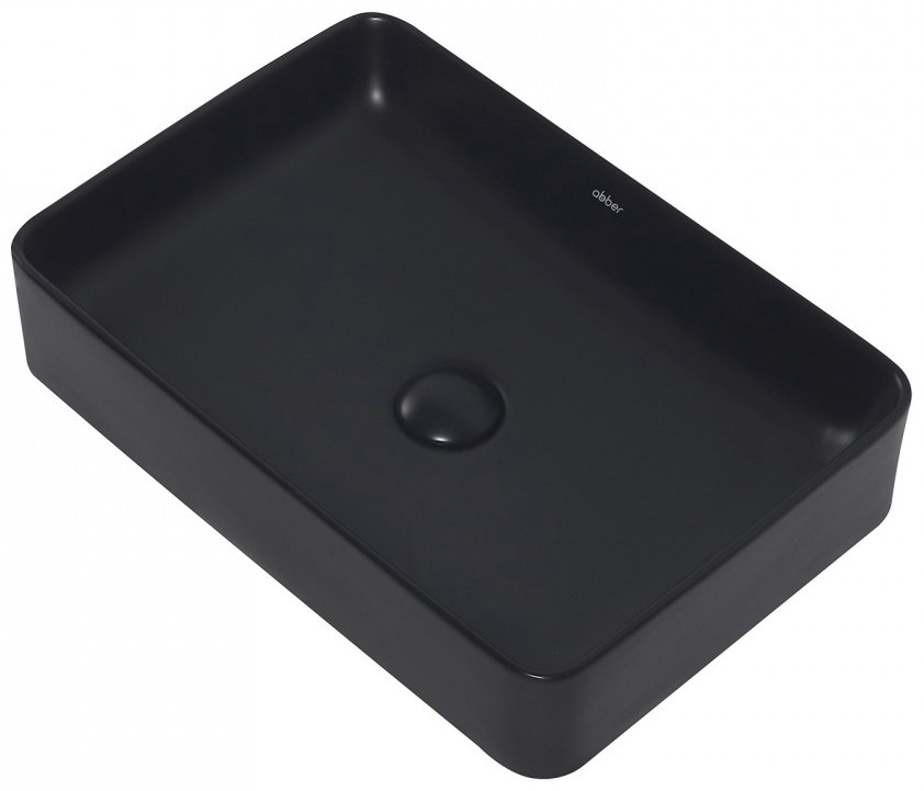 Раковина накладная 51 см Abber Rechteck AC2207MB купить,82500