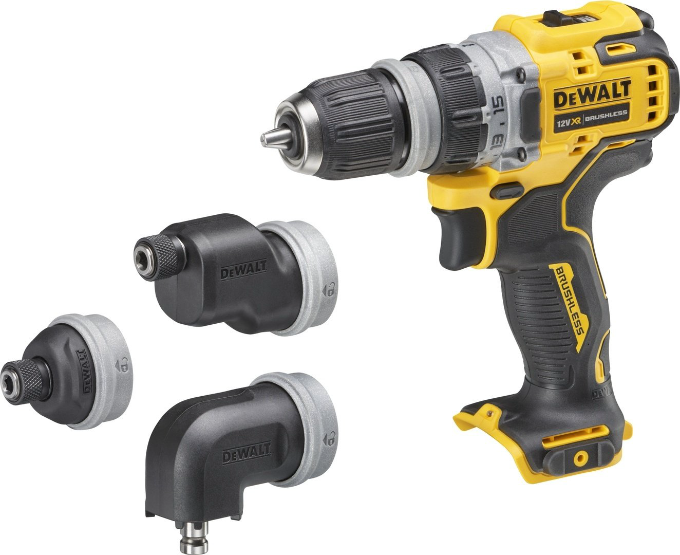 DeWALT дрель-шуруповерт DCD703NT (сменные головки, кейс) 12 В купить,NaN