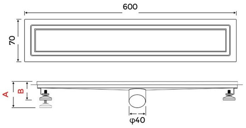 Gappo трап G87007-4 (7 х 70 см) купить,NaN