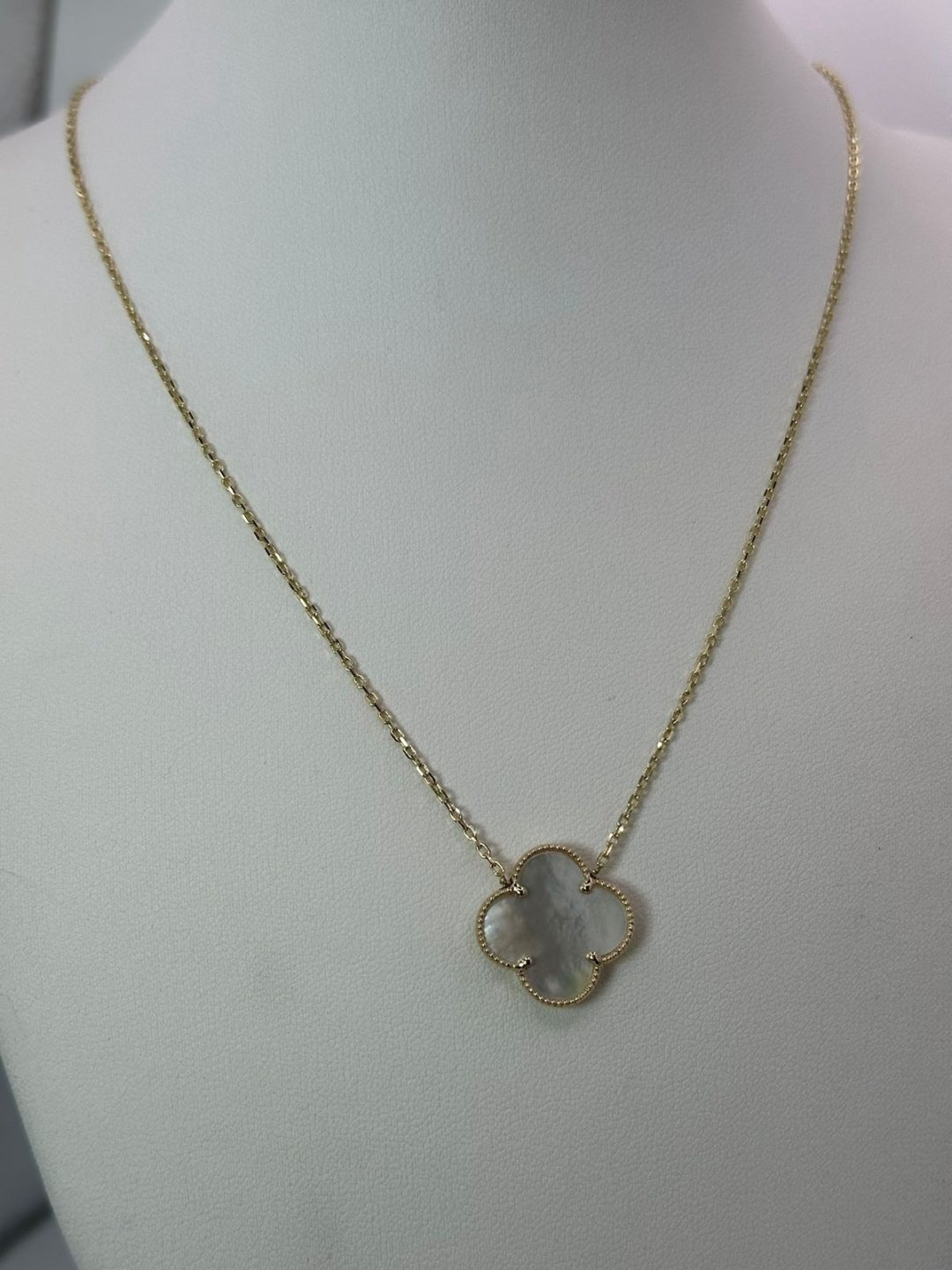 Колье Italian Gold 000198 длина 45 см вес 4.38 г золото, перламутр купить,324950