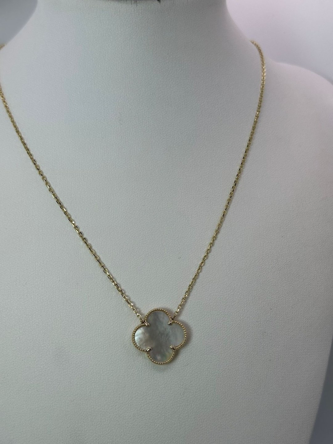 Колье Italian Gold 000198 длина 45 см вес 4.38 г золото, перламутр купить,324950