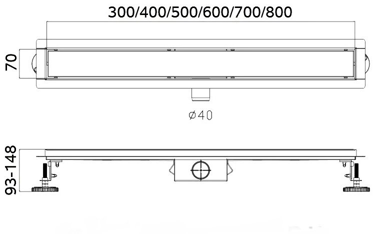 Haiba трап HB94700 (70х7 см)