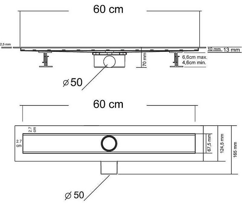 Vincea трап 601.60.P.NSN (16.5х60 см) - ForteMarket Vincea трап 601.60.P.NSN (16.5х60 см) купить,110200