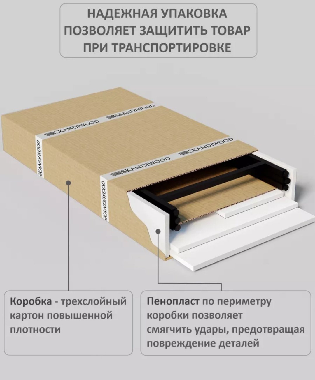 Стол письменный с полками, 100х50x71 см, белый