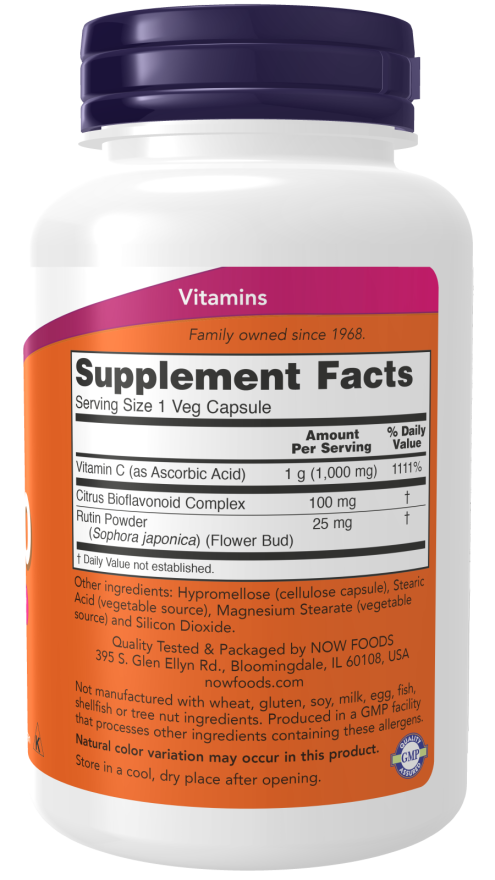 NOW Витамин C-1000 Bioflavonoids 100 шт капсулы - ForteMarket NOW Витамин C-1000 Bioflavonoids 100 шт капсулы купить,0