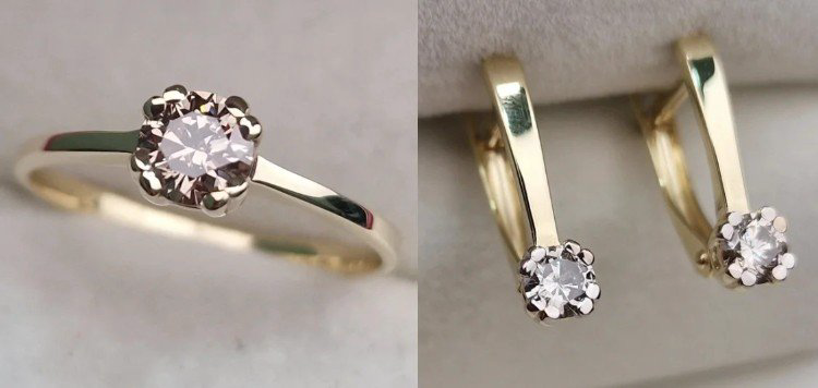 Комплект Deimantas 106206222 17,5р 4,2гр 0,471ct 0,50ct. купить,NaN