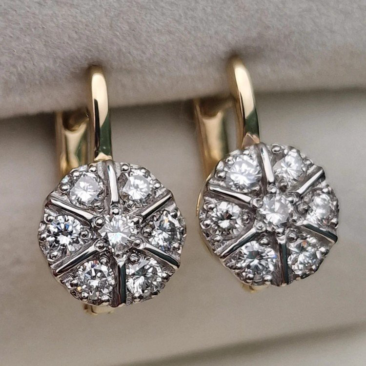 Серьги Deimantas 106082335 3,46гр 0,844ct. купить,NaN
