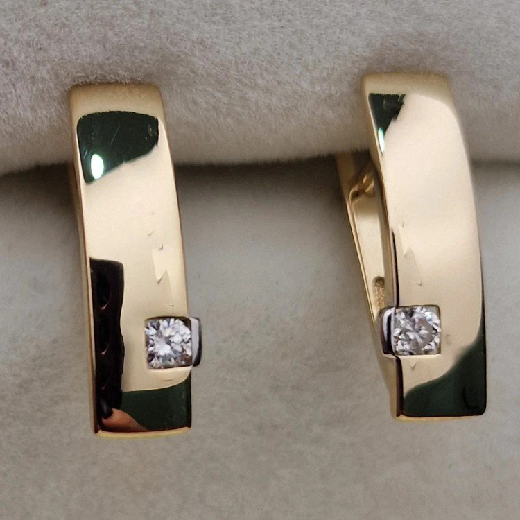 Серьги Deimantas 106082504 1,67гр 0,107ct. купить,NaN