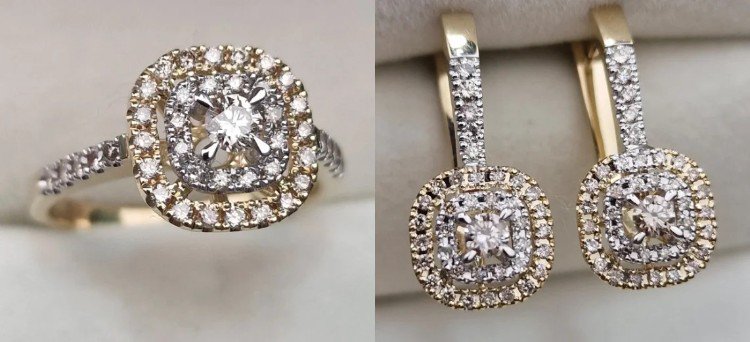 Комплект Deimantas 106091610 17,5р 9,71гр 0,513ct 0,886ct. купить,NaN