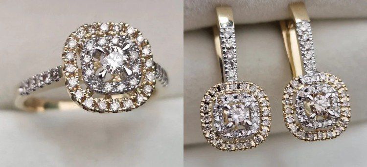 Комплект Deimantas 106091610 17,5р 9,71гр 0,513ct 0,886ct. купить,NaN