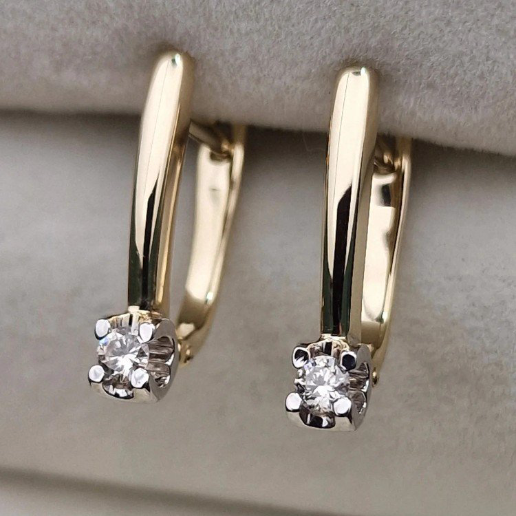 Серьги Deimantas 106082294 2,51гр 0,151ct. купить,NaN