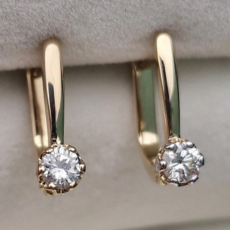 Серьги Deimantas 106081915 2,27гр 0,45ct. купить,NaN