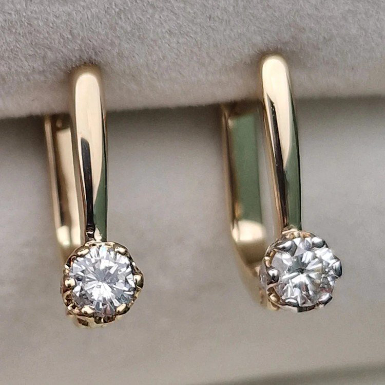Серьги Deimantas 106081915 2,27гр 0,45ct. купить,NaN
