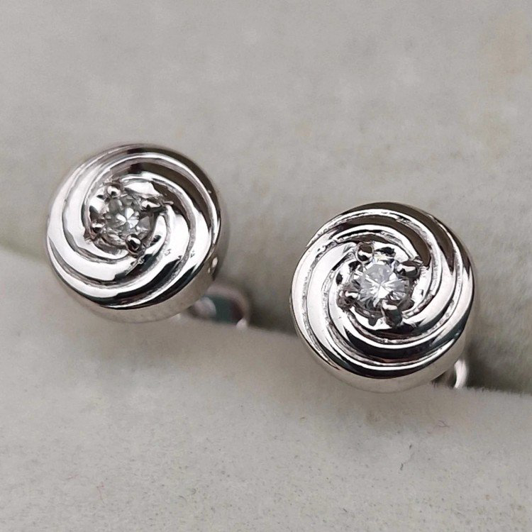Серьги Deimantas 106086392 2,27гр 0,09ct. купить,NaN