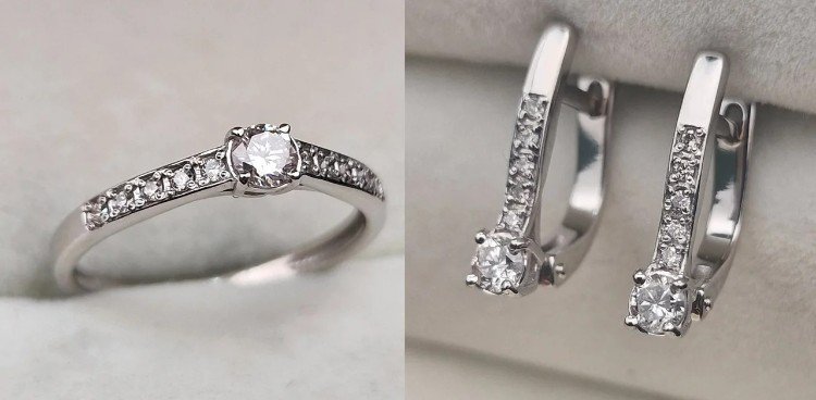 Комплект Deimantas 106089826 16,5р 4,17гр 0,23ct 0,361ct. купить,NaN