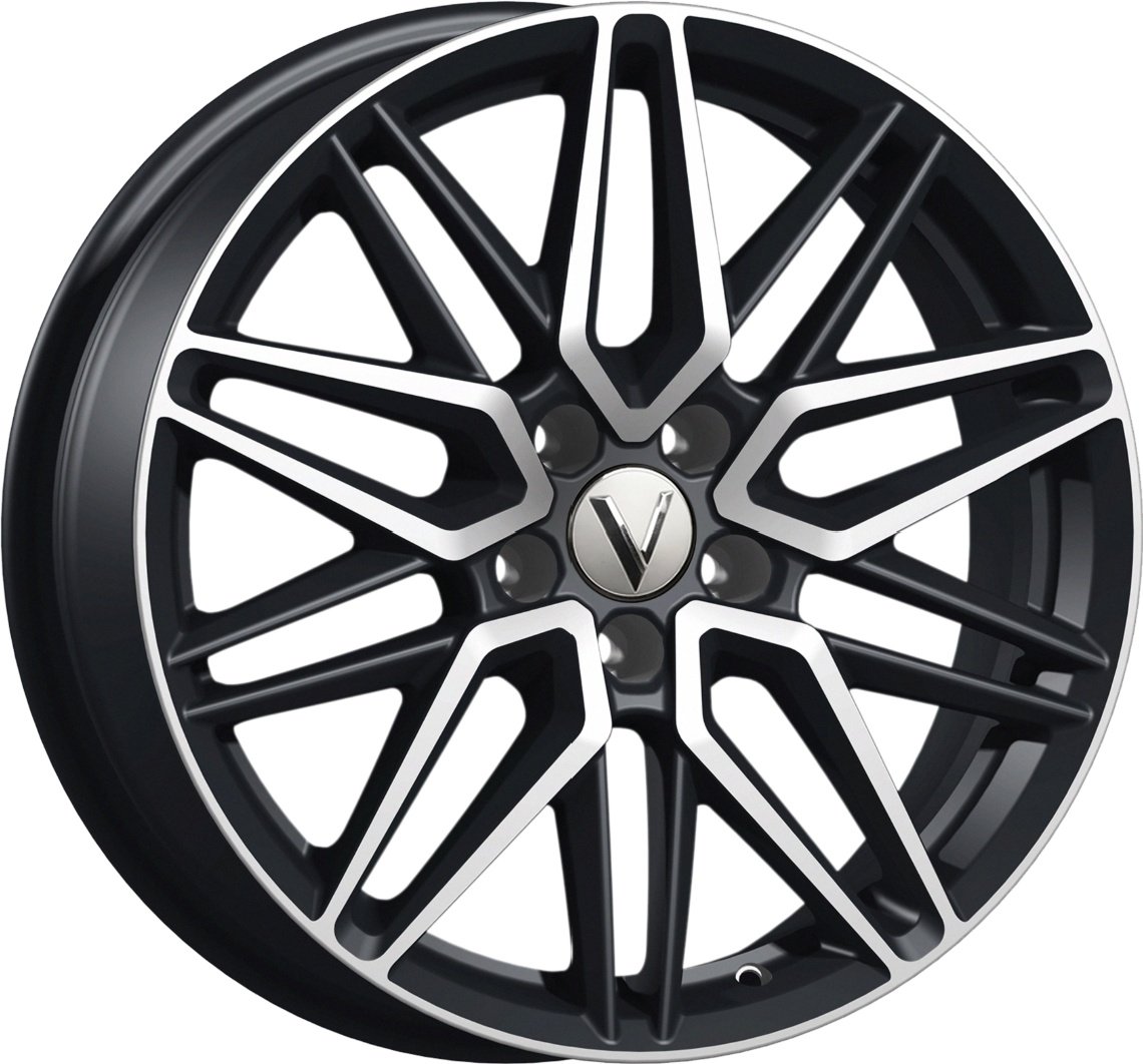 Комплект дисков Вектор B233 5x114,3 R18x7 CB66,6 ET37 алмаз-черный  купить,NaN