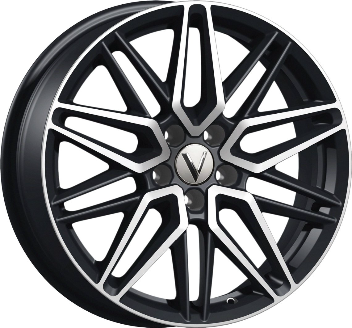 Комплект дисков Вектор B233 5x114,3 R18x7 CB66,6 ET37 алмаз-черный  купить,NaN