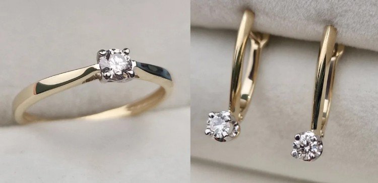 Комплект Deimantas 106206264 16р 3,43гр 0,145ct 0,32ct. купить,NaN