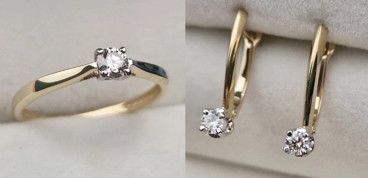 Комплект Deimantas 106206264 16р 3,43гр 0,145ct 0,32ct. купить,NaN
