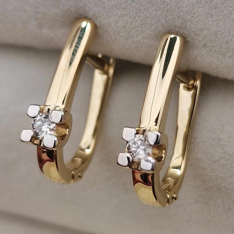 Серьги Deimantas 106081889 2,96гр 0,155ct. купить,NaN