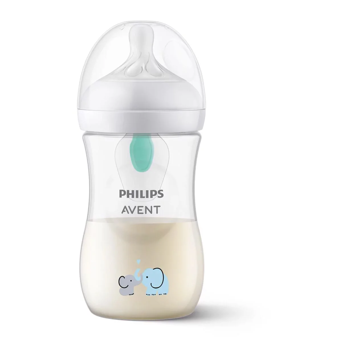 Бутылочка для кормления Philips Avent Natural Response с клапаном AirFree 260 мл 1м+ слон купить,0
