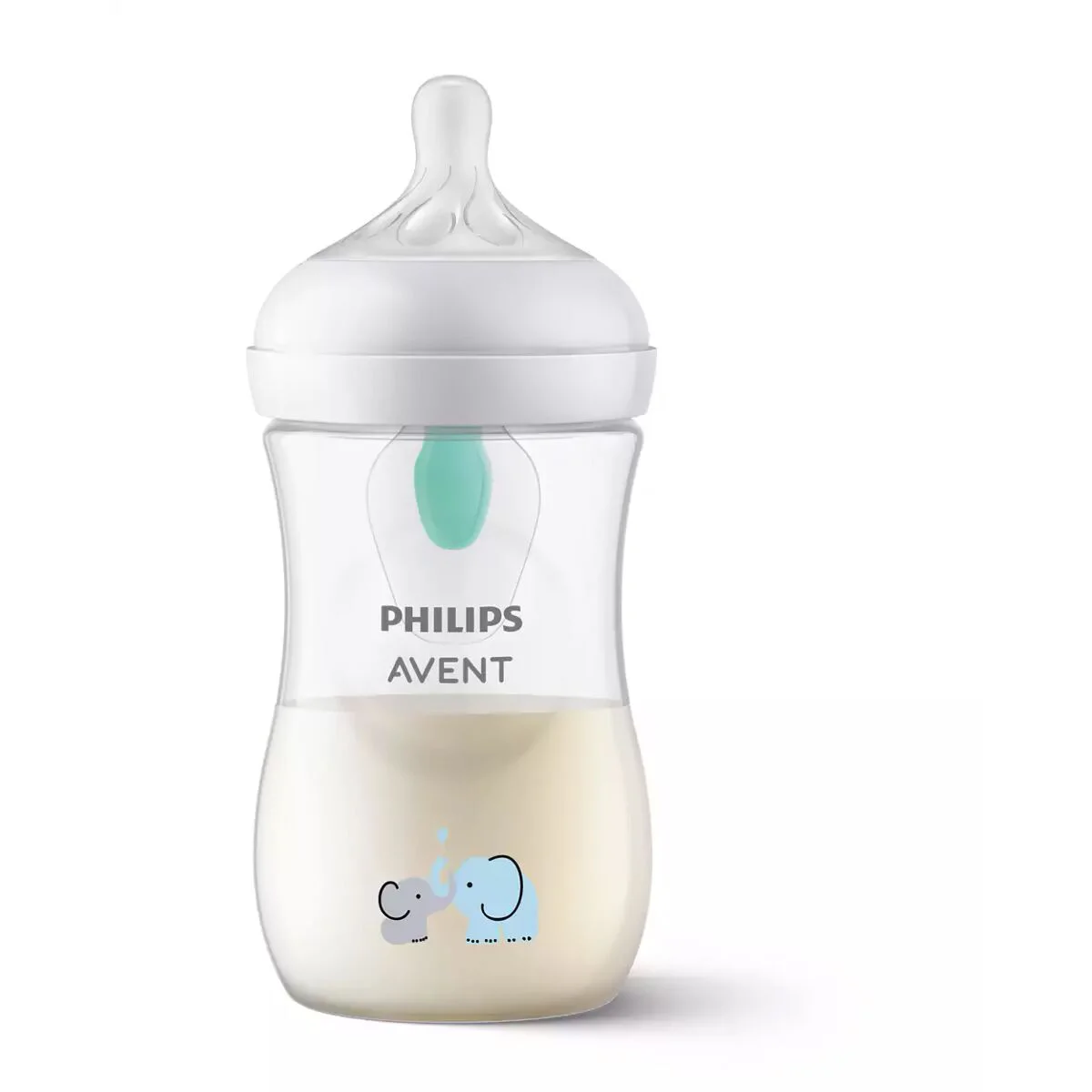 Бутылочка для кормления Philips Avent Natural Response с клапаном AirFree 260 мл 1м+ слон купить,0