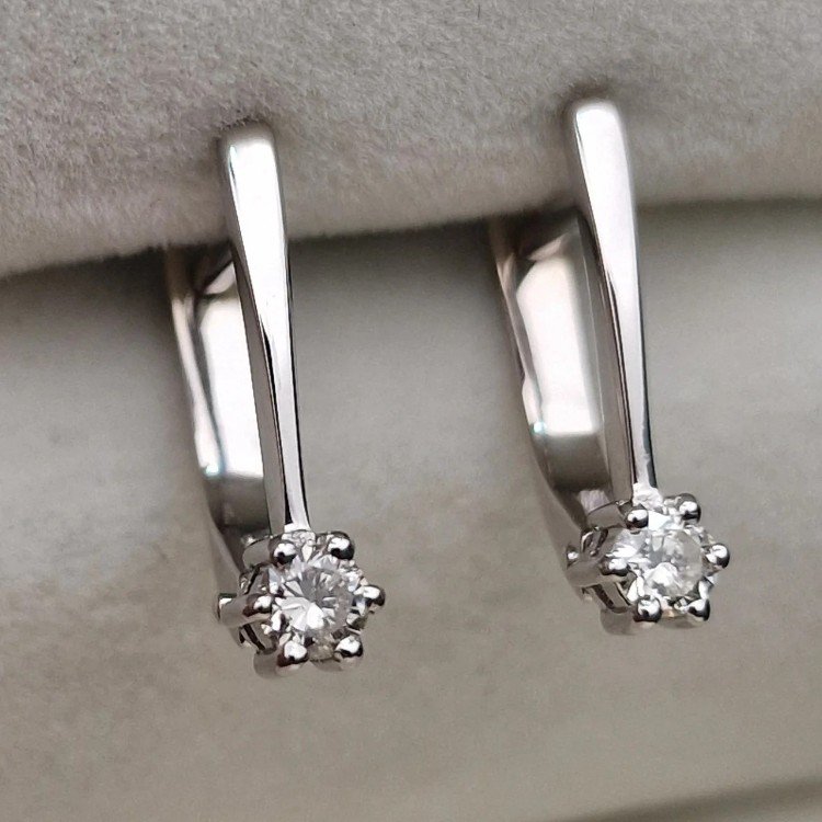 Серьги Deimantas 106082498 2,54гр 0,161ct. купить,NaN