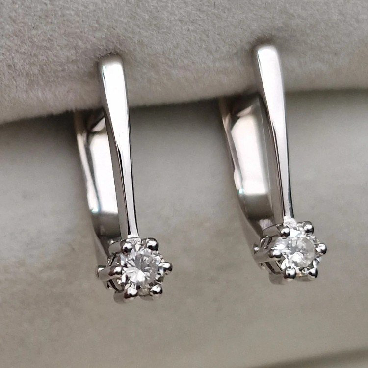 Серьги Deimantas 106082498 2,54гр 0,161ct. купить,NaN