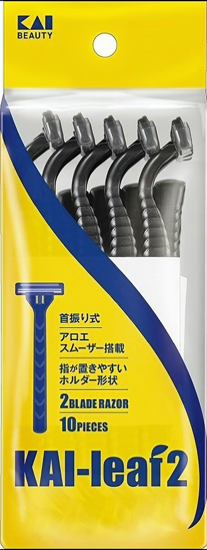 Kai razor Kai leaf 2 бритвенный станок 10 шт