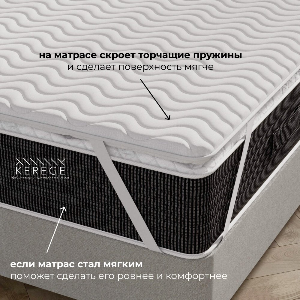 Топпер Kerege Memory Hard, 200x200x8 см - ForteMarket Топпер Kerege Memory Hard, 200x200x8 см купить,64855