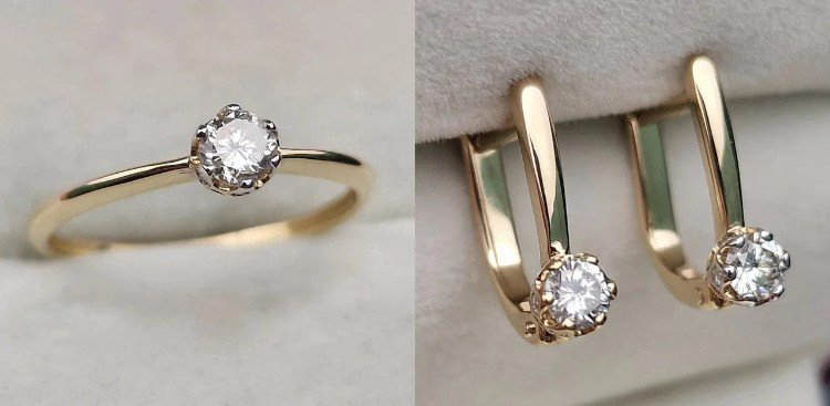 Комплект Deimantas 106089601 16,5р 2,521гр 0,251ct 0,45ct. купить,NaN