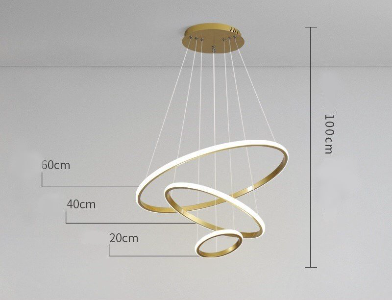 Люстра TOP LUSTRA M123-204060 G LED, кол-во ламп: 3 шт купить,14900