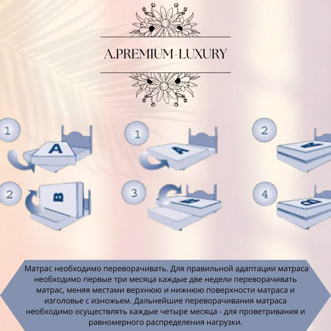 Матрас A.PREMIUM-LUXURY НПБ Зима лето мемори 512, 140x200x20 см купить,95519
