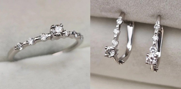 Комплект Deimantas 106089809 16,5р 3,14гр 0,209ct 0,32ct. купить,NaN