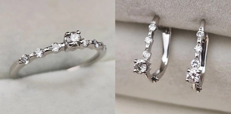 Комплект Deimantas 106089809 16,5р 3,14гр 0,209ct 0,32ct. купить,NaN
