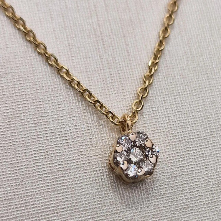 Колье Deimantas 106086047 45см 2,78гр 0,17ct. купить,NaN