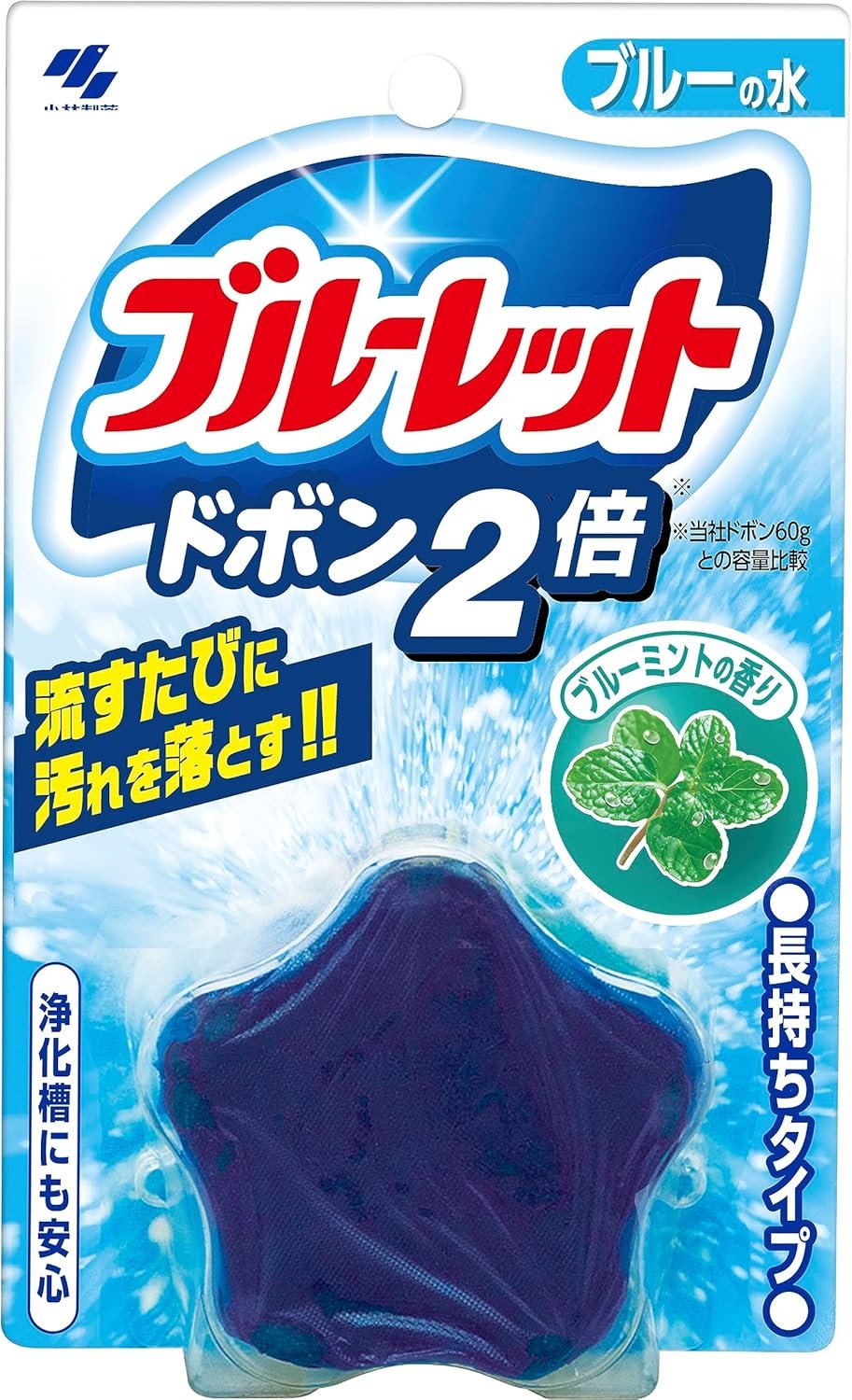 Таблетки Kobayashi Таблетка для бачка унитаза очищающая и дезодорирующая с ароматом мяты 120 мл 0.12 кг